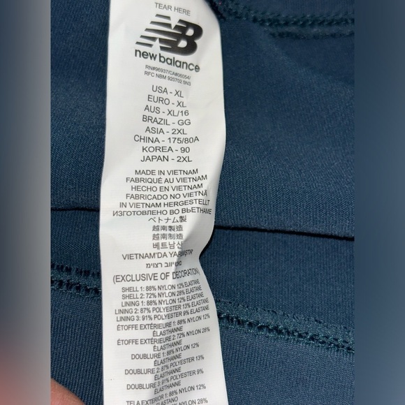 New Balance Fitted Determination Women XL Compression Tight Training Running NEW - Picture 4 of 12